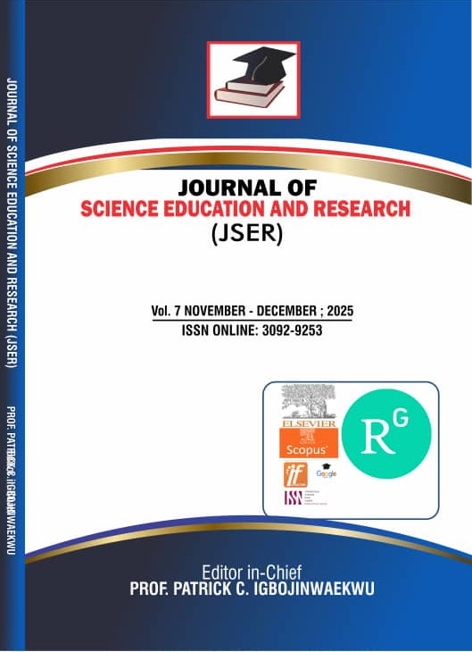 					View Vol. 7 No. 1 (2025): JOURNAL OF SCIENCE EDUCATION AND RESEARCH
				